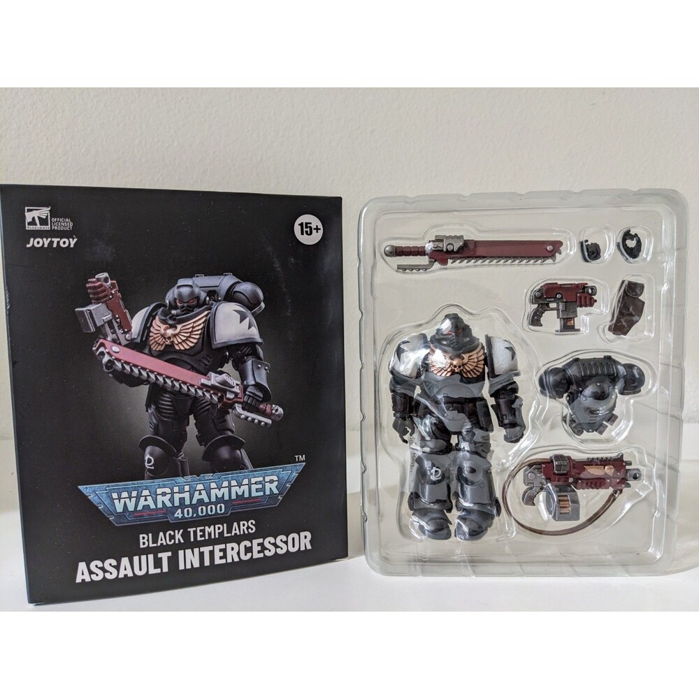 JOYTOY Warhammer 40K Black Templars Assault Intercessor Outriders Brother Valtus